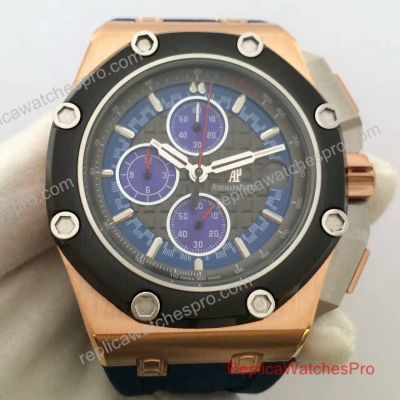 Audemars Piguet Royal Oak Offshore Michael Schumacher Replica Watch Blue Rubber 072825